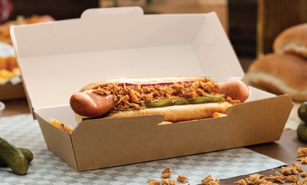 Caja Hot Dog 23,2x9x6,3cm Natural 50u.