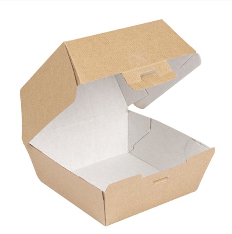 Caja Hamburguesa 14x12,5x9cm Natural 50u.