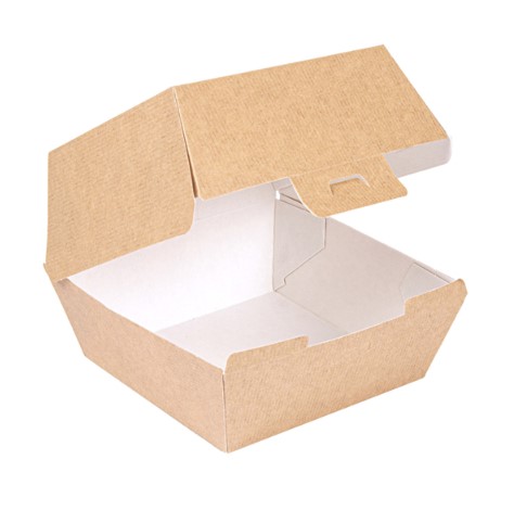 Caja Hamburguesa 14.4x13.6x9.2cm Natural 50u.