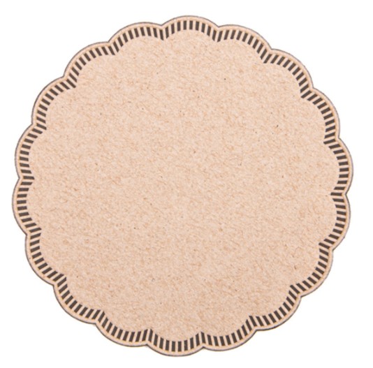 Posavasos 9capas 186g/m2 Ø9cm MARRÓN TISSUE