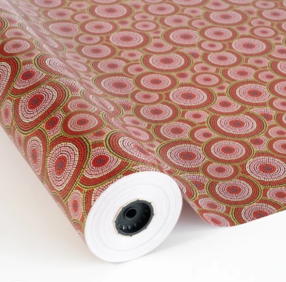 Bobina Papel con Círculos y Puntos 0.70x100m