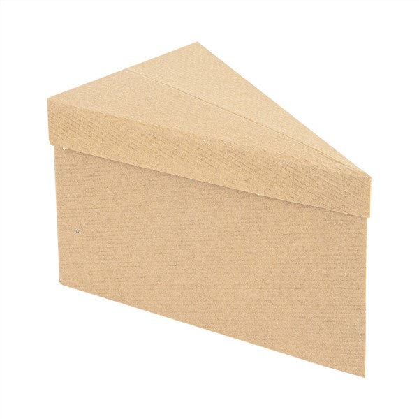 Caja Triángulo tarta 14.4x8.5x9 Kraft 100u.