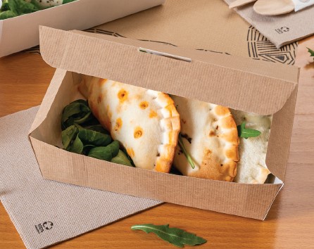 Caja Comida 21x18x5.5cm Natural 60u.