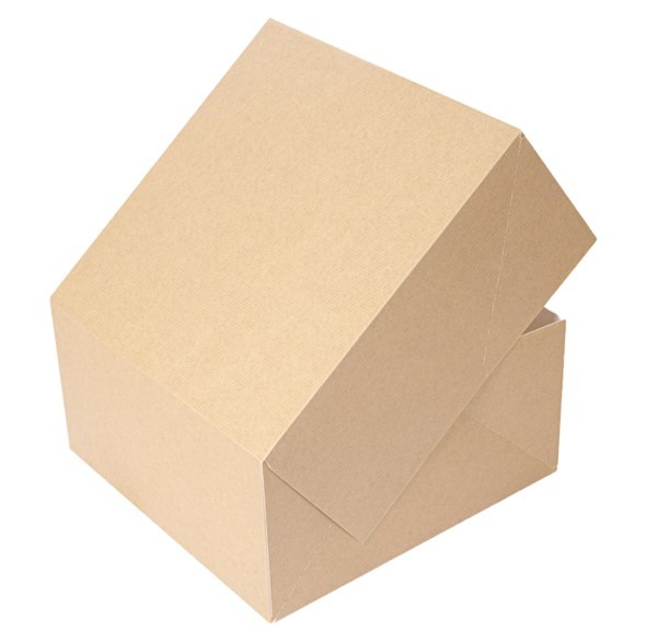 Caja Pasteleria Natural 24x24x12cm 50u.