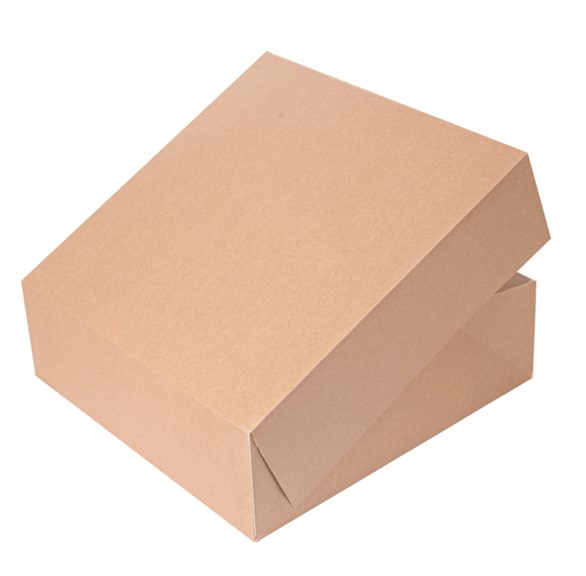 Caja Pasteleria Natural 32x32x10cm 50u.