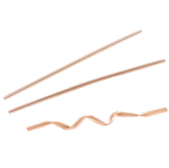 Cierra bolsas kraft 9,5cm. 100u.