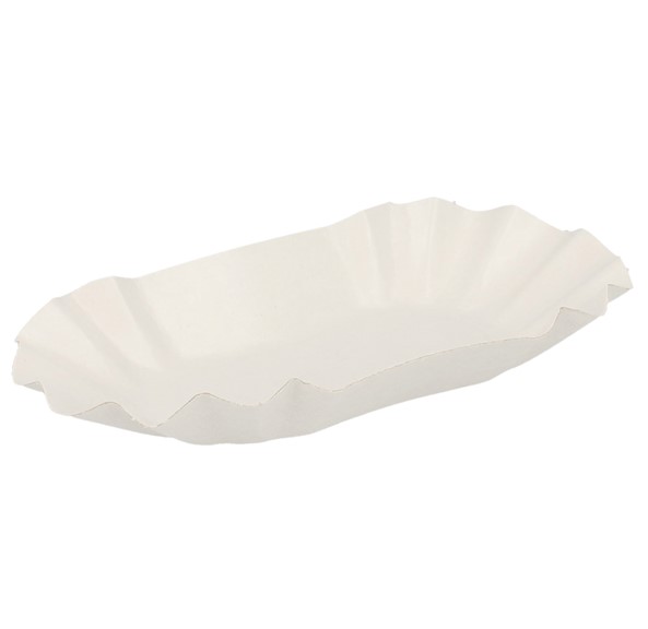 Bandeja oval 14x8x3cm blanca 250