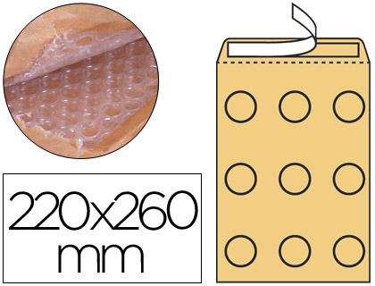 Sobre Burbujas MLG-E/2 220x260mm. 5u
