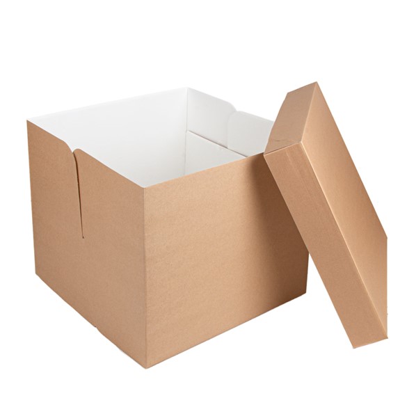 Caja Alta Pasteleria Natural 35.6+30.5x35.6cm 10u.