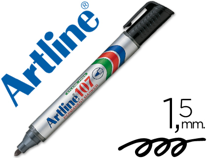 Rotulador Artline perm. Negro Punta Redonda