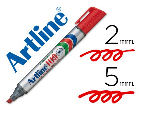 Rotulador Artline Perm 109 Rojo 2-5mm