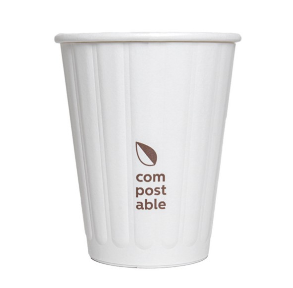 Vaso doble pared Blanco 240ml 50u.