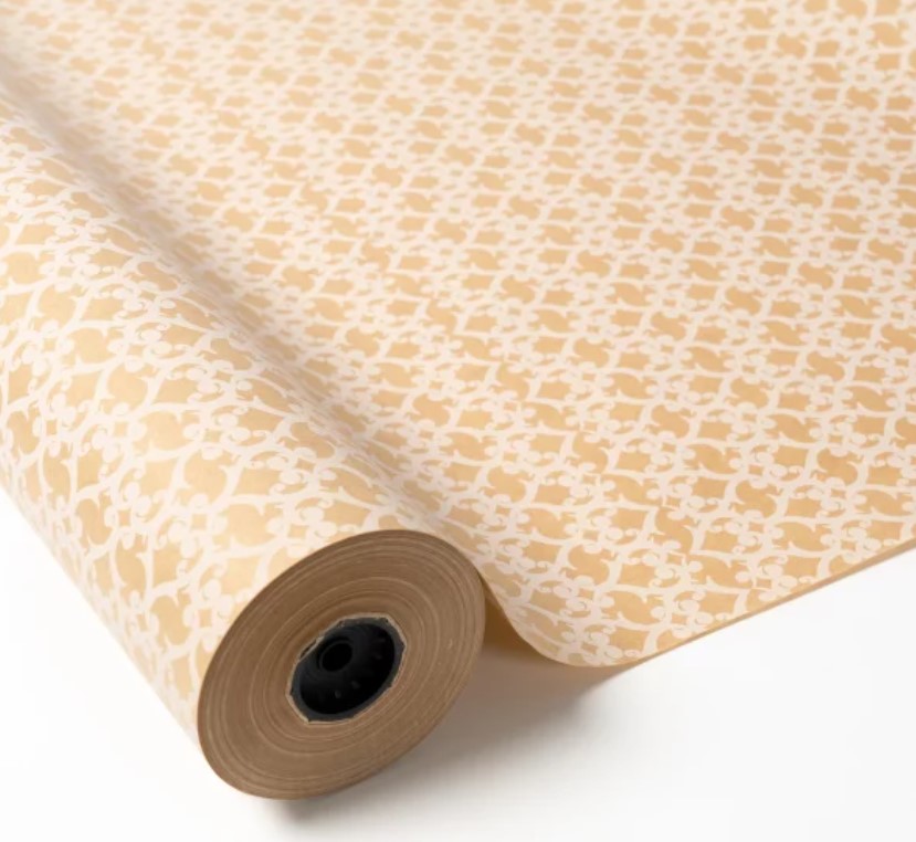 Bobina Papel Kraft Alegorías Blanco 0.70X100M