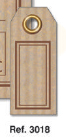 Etiqueta colgar kraft   10x33mm pequeña 200u.