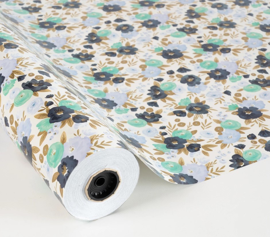 Bobina Papel Jardín Floral 0.70x50m