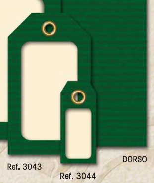 Etiqueta Colgar Kraft Verde Peq. 15x35mm 200u.