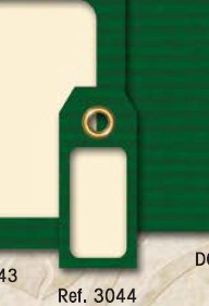 Etiqueta Colgar Kraft Verde Peq. 15x35mm 200u.