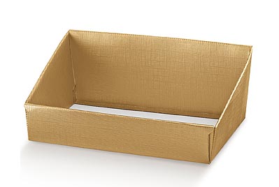 Vassoio 310x240x105mm Seta Oro 1u.
