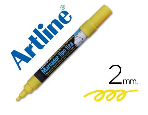 Rotulador artline pizarra verde/negra epw4 amaril.