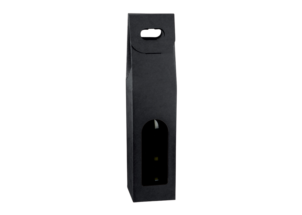 Scat. 1 bot 90x90x385mm  Kraft Negro 10u.