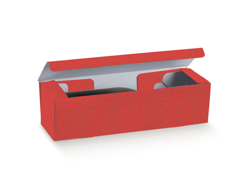 Cantineta 1 bot 340x90x90mm Lino Rosso 1u.