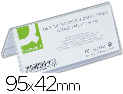 Identificador sobremesa metacrilato 95x42mm*