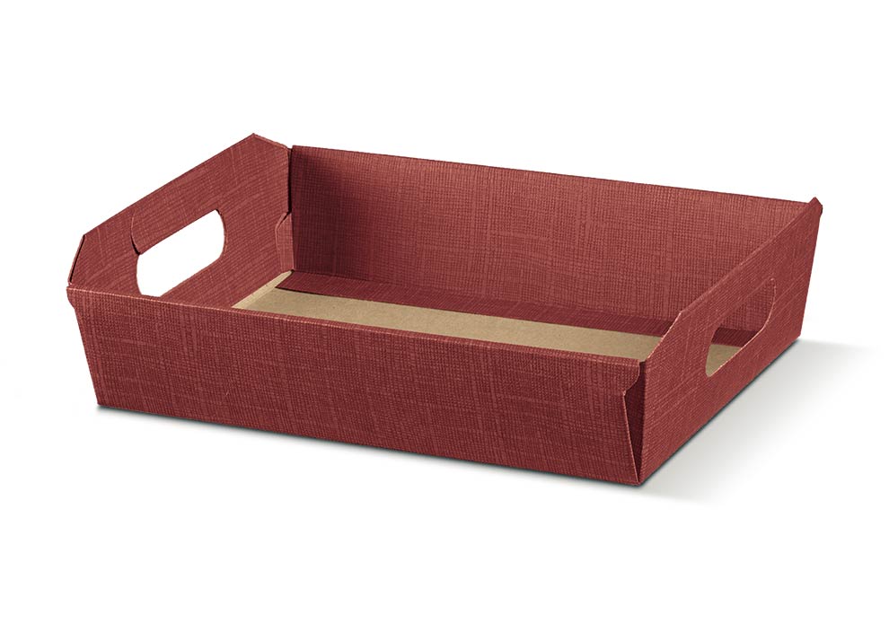 Cesto Incol. 310x220x90mm Seta Bordeaux 2u.