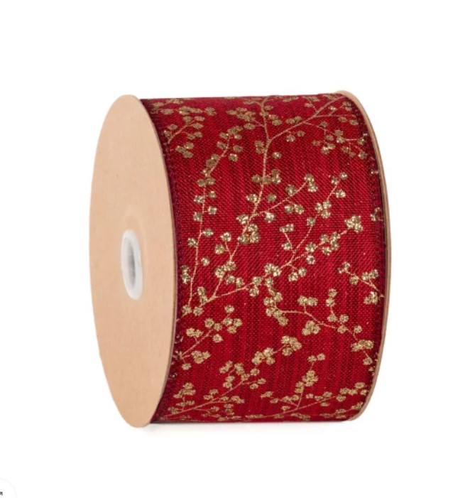Cinta Ramas Rojo 64mmx10m