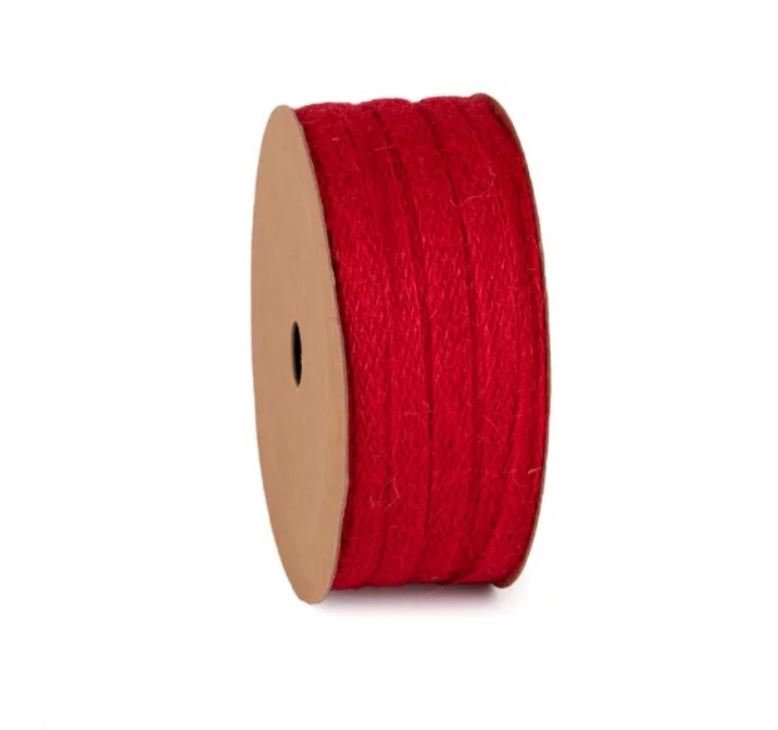 Cinta Yute Rojo 10mmx10m