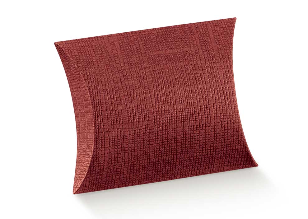Busta 70x70x25mm Seta Bordeaux 10u.