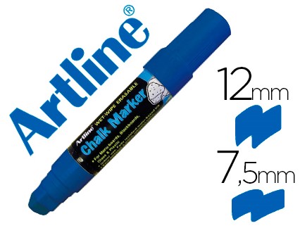 Rotulador artline pizarra verde/ color azul