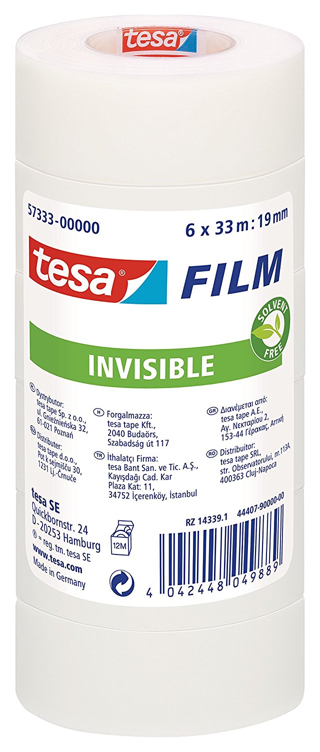 TESA FILM INVISIBLE 13mm x 33m