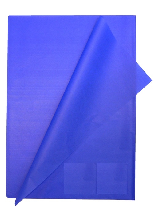 Papel Seda Hoja 51x76cm Azul Osc. 26u.