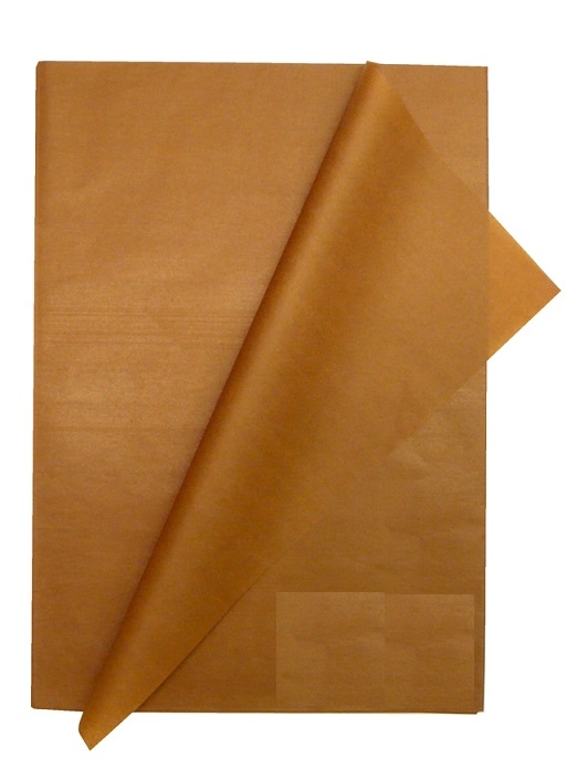 Papel Seda Hoja 51x76cm Marron 26u.