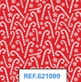 Bob. Navidad Caramelo fondo rojo 62cm 80m
