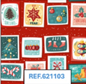 Bob. Navidad pegatinas 62cm 80m