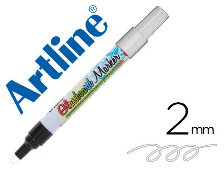 Rotulador especial cristal Blanco 2mm