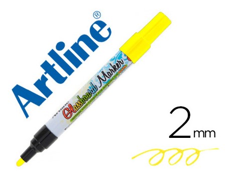 Rotulador especial cristal Amarillo fluor 2mm