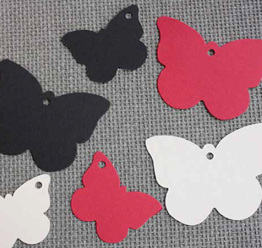 Et. Mariposa Gr. Colg. Rojo 200u.