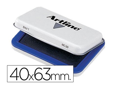 Tampon artline nº 00 azul -40x63 mm.