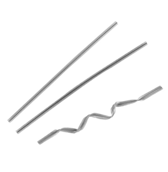 Cierre bolsas 9.5cm PLATEADO metal 100u.