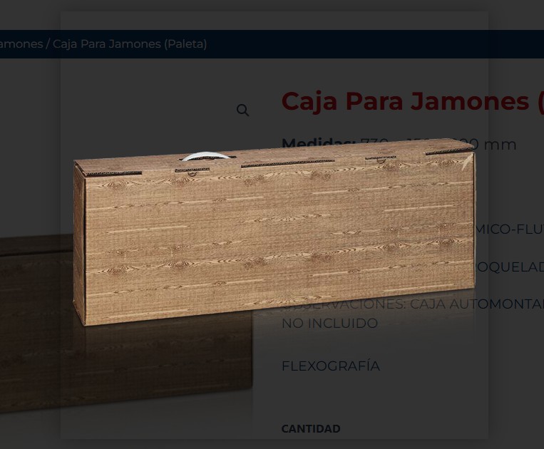 Jamonera Paleta 830x150x290 1u.