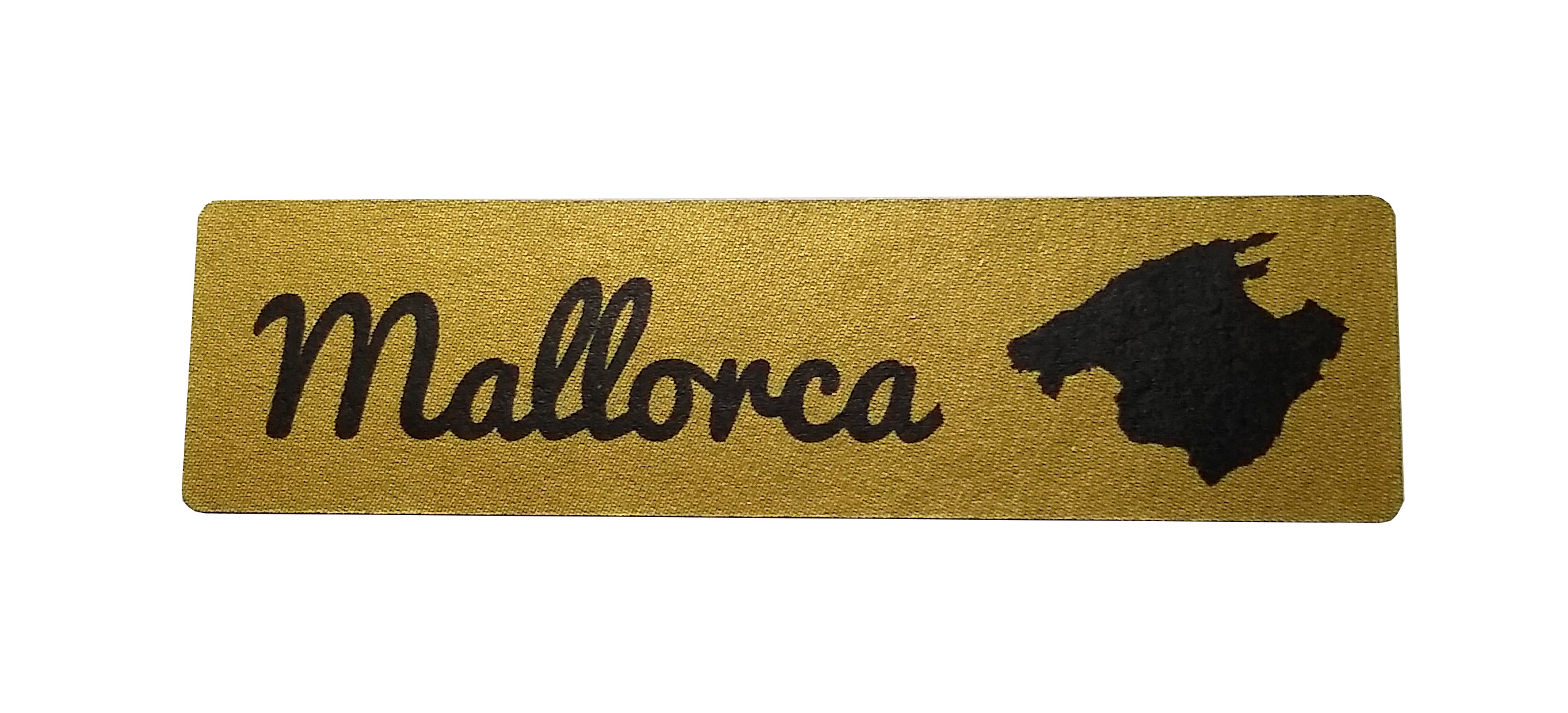Et. Mallorca 48x13mm Oro mate+negro 500u