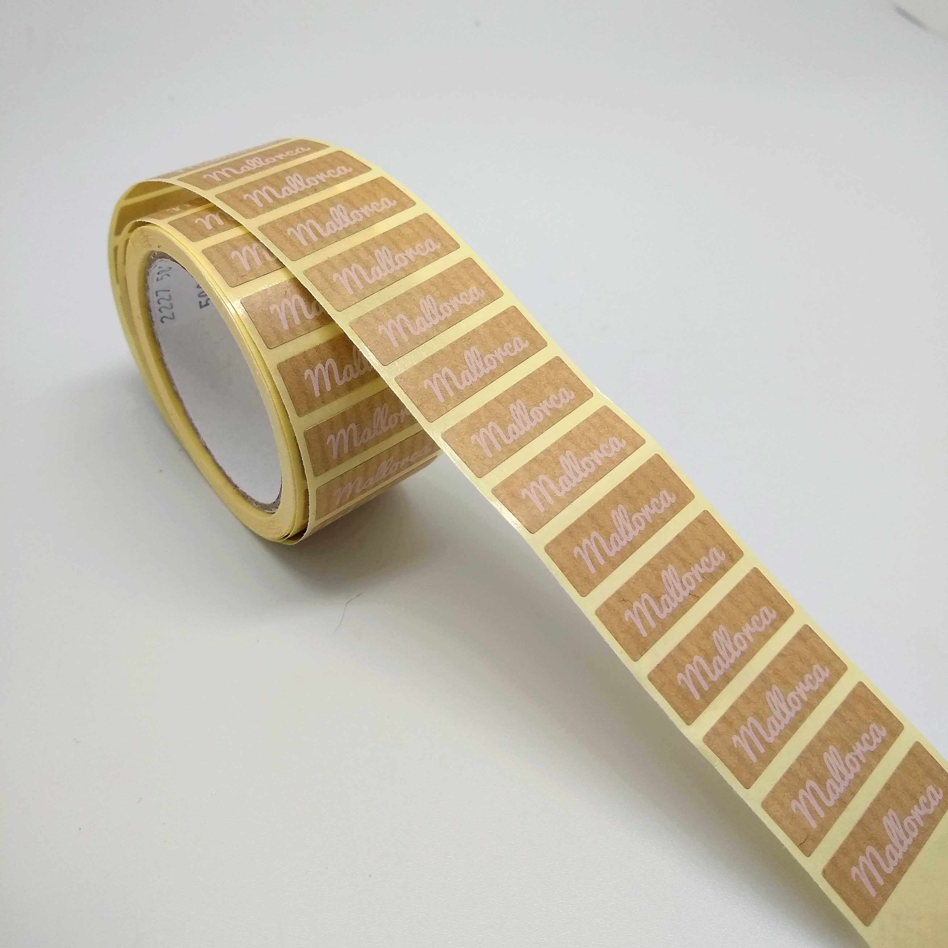 Et. Mallorca 30x10mm Blco./Avana 500u