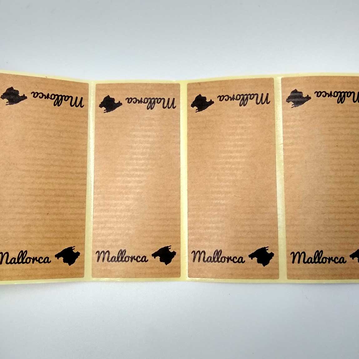 Et. Mallorca 40x90mm Kraft Verjurado 500u