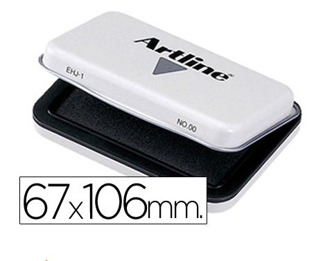 Tampon artline nº 1 negro -67x106 mm.