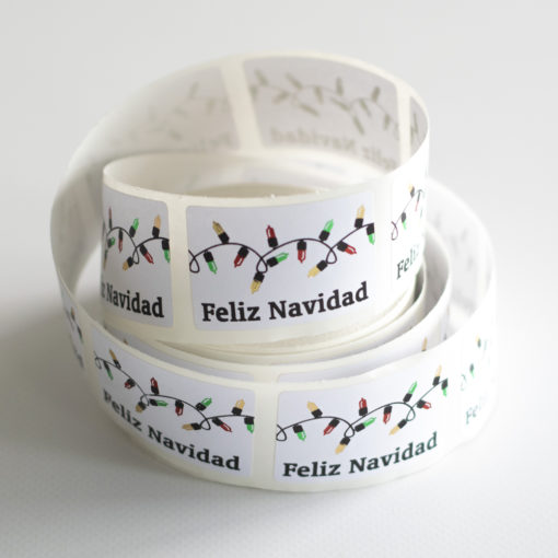 Feliz Navidad farolillos 45x30mm 250u.