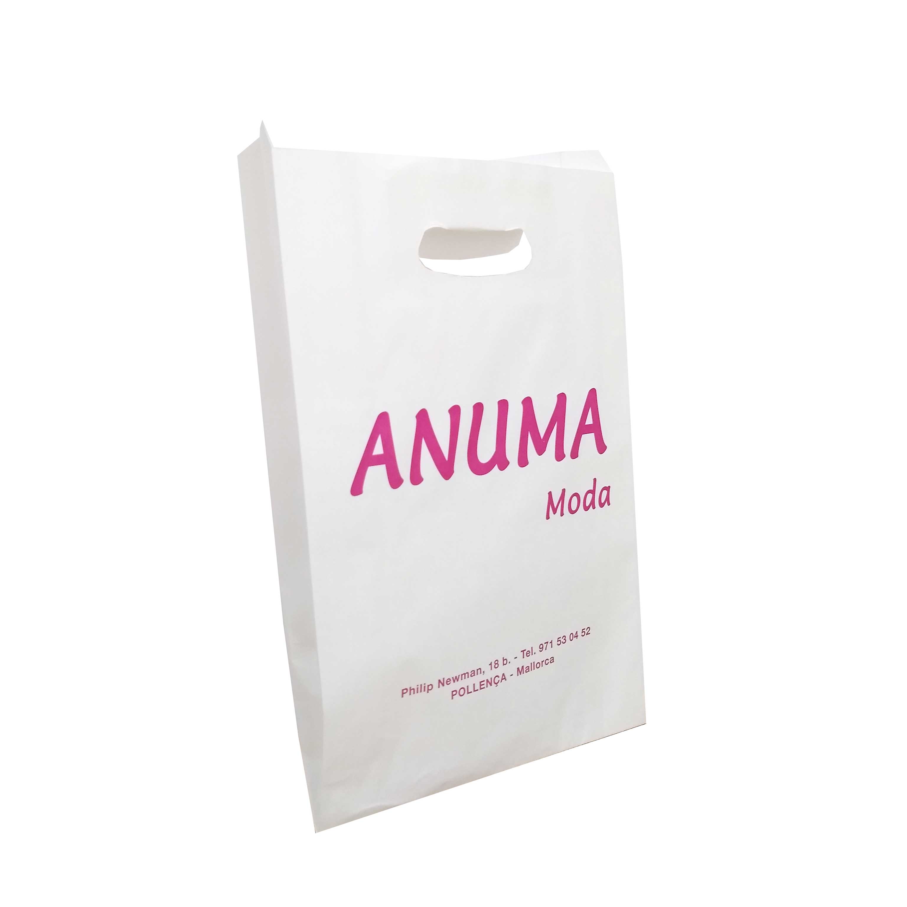 Bolsa Asa Troquelada Papel Personalizada 14