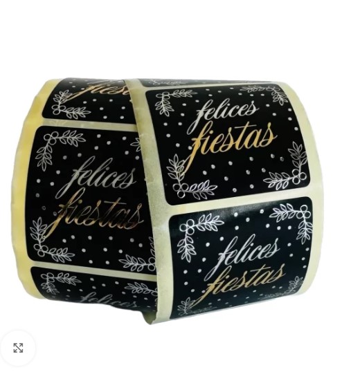 Bones Festes 40x40mm fondo negro 250u.