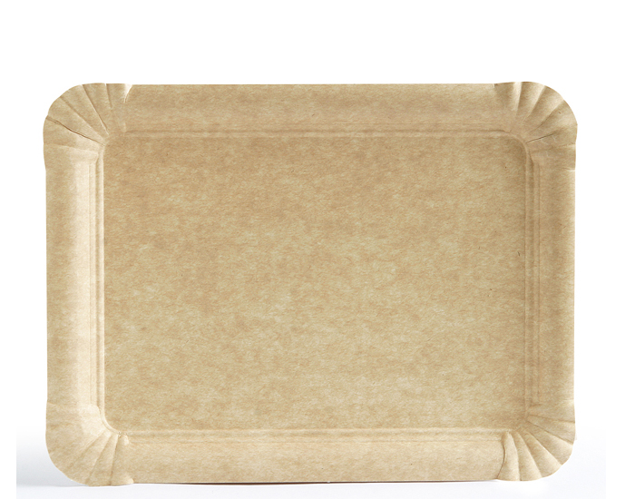 Bandeja Carton Kraft 18x24cm 50u